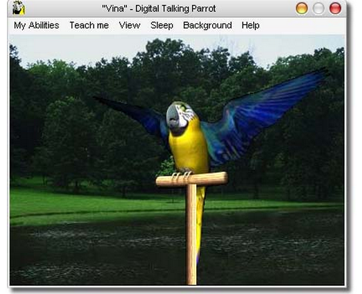 โปรแกรมพักหน้าจอ AV Digital Talking Parrot screensaver