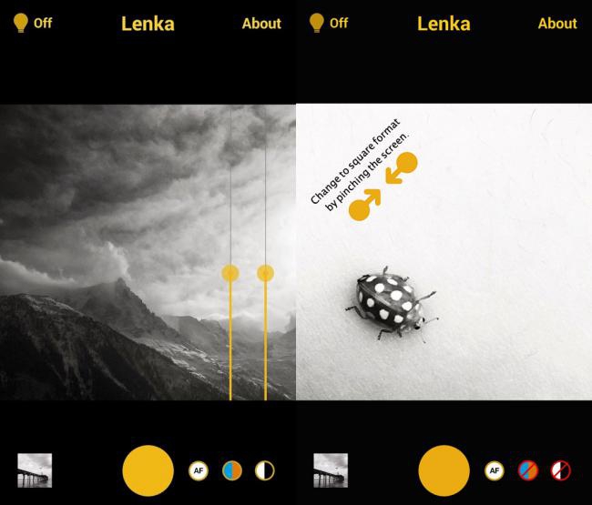 App แต่งภาพขาวดำ Lenka