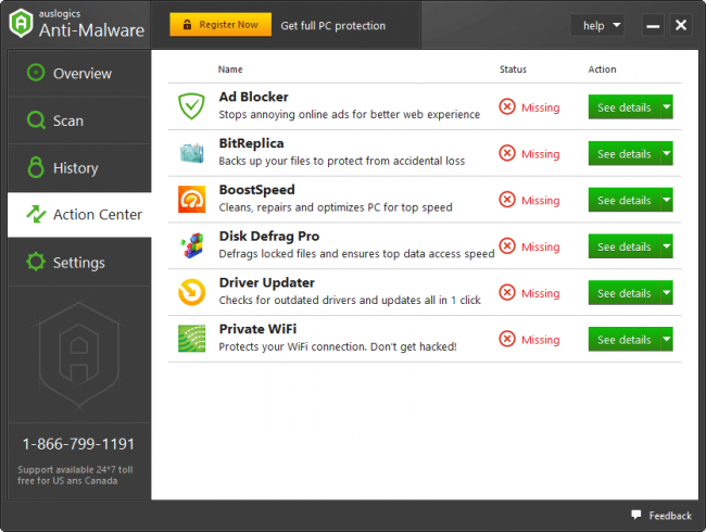 Auslogics Anti-Malware 1.23.0 free instals