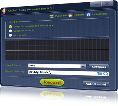 โปรแกรมอัดเสียง GiliSoft Audio Recorder 