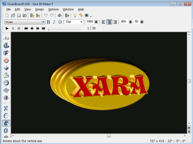โปรแกรมออกแบบโลโก้ Xara 3D Maker 
