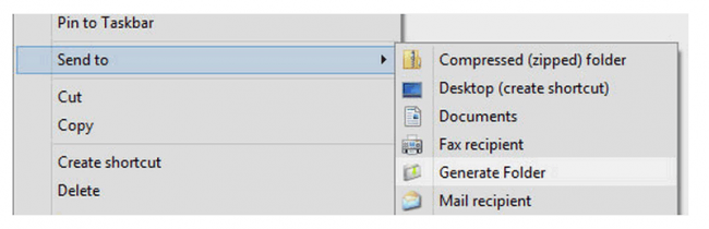โปรแกรมจัดการไฟล์ ย้ายไฟล์ Generate Folder