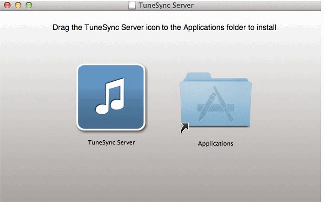 โปรแกรมซิงค์เพลงไร้สาย TuneSync Server 