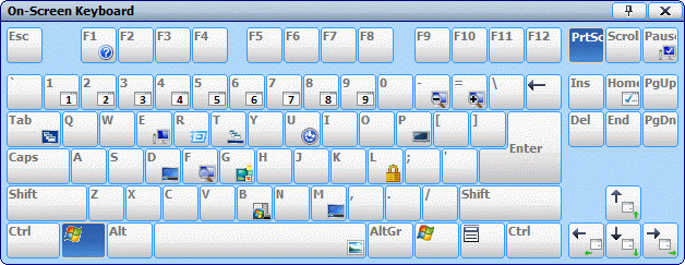 โปรแกรมสร้างคีย์บอร์ดบนหน้าจอ Comfort OnScreen Keyboard