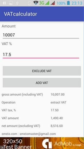 App คำนวณภาษีมูลค่าเพิ่ม VAT Calculator
