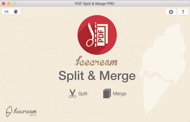 โปรแกรมแยกไฟล์ รวมไฟล์ Icecream PDF Split & Merge for Mac