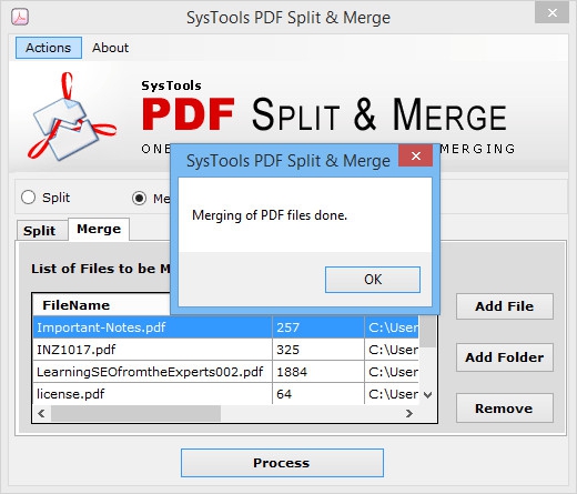 โปรแกรม SysTools PDF Split & Merge