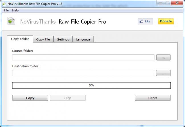 โปรแกรมก๊อปปี้ไฟล์ โฟลเดอร์ Raw File Copier Pro