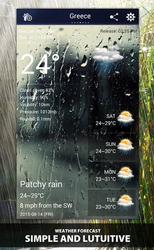 App รายงานอากาศ Weather Ultimate