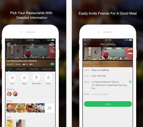 App แนะนำร้านอาหาร iPick