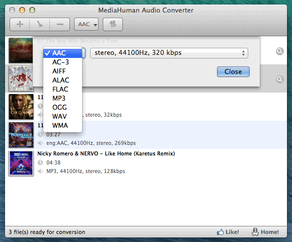 ดาวน์โหลดโปรแกรม MediaHuman Audio Converter