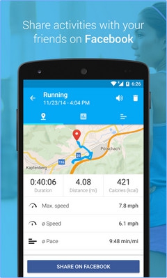 App เปลี่ยนฟิตเนส Run Walk GPS & Calories Burner