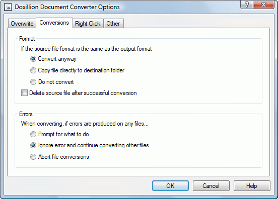 โปรแกรมแปลงไฟล์ Doxillion Document Converter