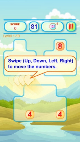 App เกมส์คิดเลข 2357 Swipe