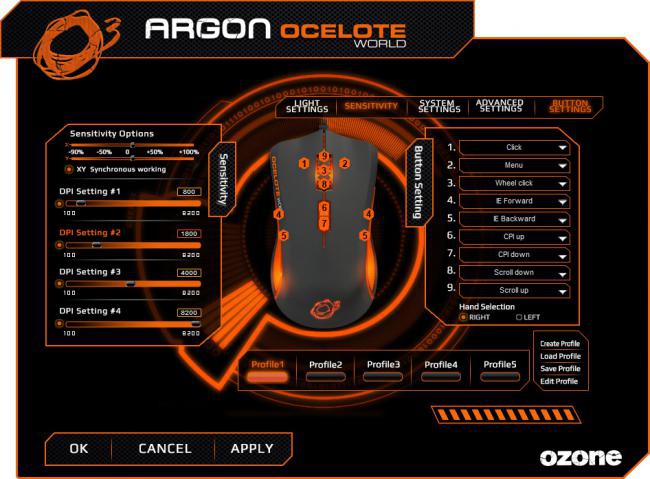 ไดร์เวอร์ Argon Ocelote World