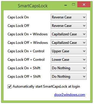 โปรแกรมเปลี่ยนรูปแบบตัวอักษร SmartCapsLock