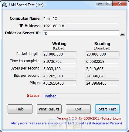 lan speed test v2