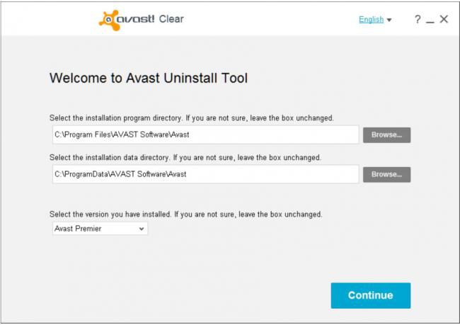โปรแกรมลบโปรแกรม Avast clear