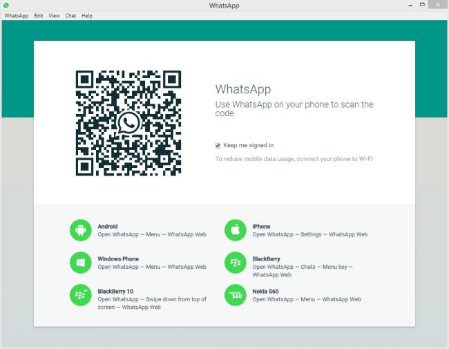 โปรแกรมแชท WhatApps Desktop