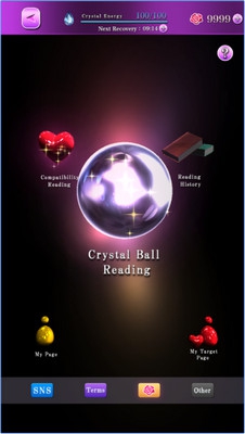 App ลูกแก้วดูดวง Amazing Crystal