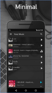 App ฟังเพลง จัดการเพลง Yooz Player