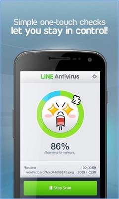 App สแกนไวรัส LINE Antivirus
