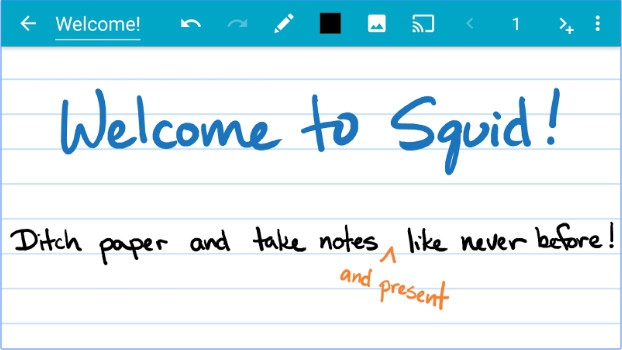 App จดโน้ตใช้งานง่าย Squid Take Notes