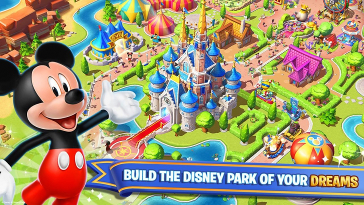 App เกมส์สร้างสวนสนุกดิสนีย์ Disney Magic Kingdoms