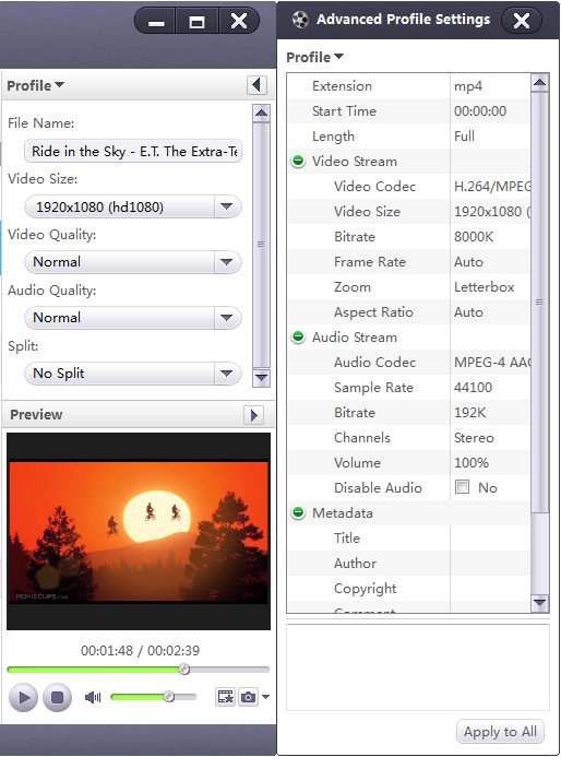 โปรแกรมแปลงไฟล์วิดีโอ Xilisoft HD Video Converter