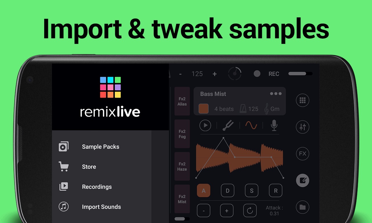 remixlive app export