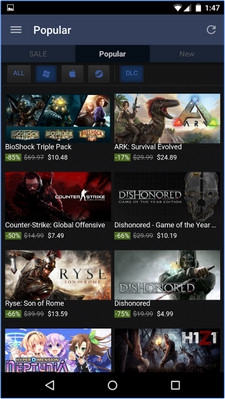 App ดาวน์โหลดเกมส์ ซื้อเกมส์แท้ Steam