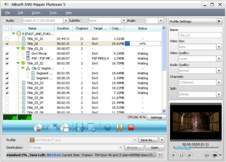 โปรแกรมแปลงไฟล์ Xilisoft DVD Pack Platinum