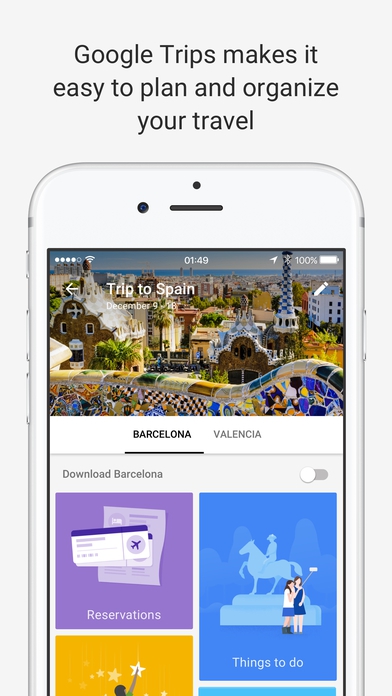 App วางแผนการท่องเที่ยว เดินทาง Google Trips