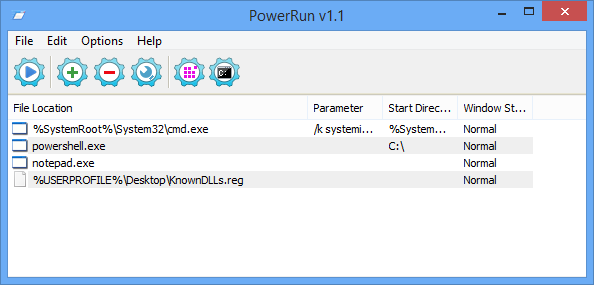 PowerRun (โปรแกรม PowerRun เปิดโปรแกรม รันคำสั่งต่างๆ ในสิทธิ์สูงสุด)