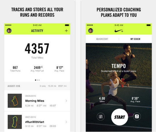 App วิ่งออกกำลังกาย วิ่งลดพุง Nike+ Running