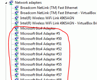 Tunnel Adapter Microsoft 6to4 Adapter Remover (โปรแกรมลบ 6to4 Adapter ฟรี)
