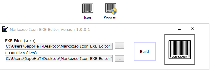 โปรแกรมเปลี่ยนไอคอนไฟล์ Markozso Icon EXE Editor 