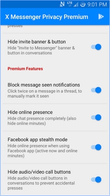 App แชทแบบส่วนตัว X Messenger Privacy Premium