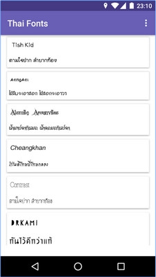 App เปลี่ยนฟอนต์บนแอนดรอยด์ Thai Fonts for FlipFont