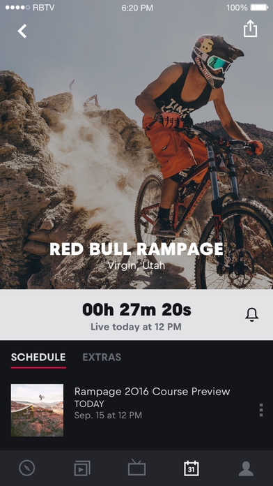 App ชมกีฬาเอ็กซ์ตรีมฟรี Red Bull TV