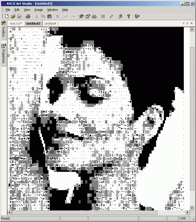 โปรแกรมวาดรูป แปลงรูป ASCII Art Studio