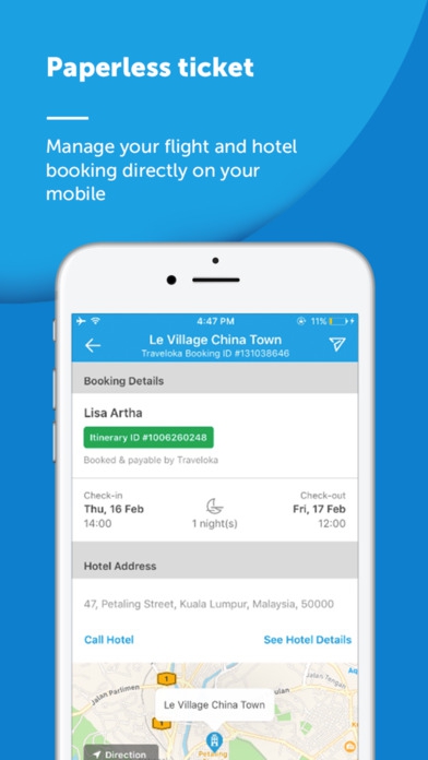 App ท่องเที่ยว จองตั๋วเครื่องบิน จองตั๋วโรงแรม Traveloka