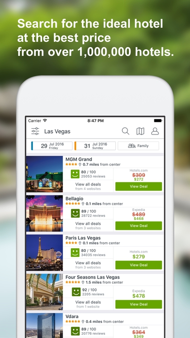 App ค้นหาโรงแรมที่พักราคาถูก Trivago