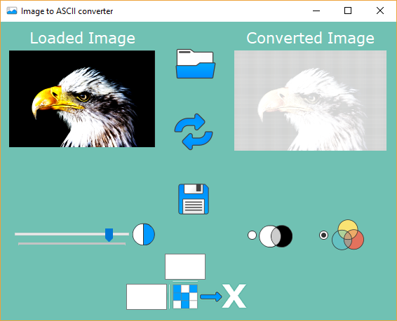 โปรแกรมแปลงรูปภาพ Image2ASCI