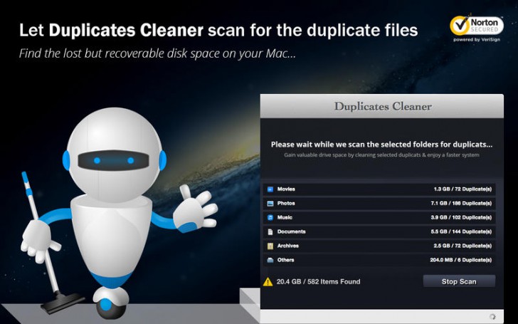 โปรแกรมลบไฟล์ซ้ำ Duplicates Cleaner