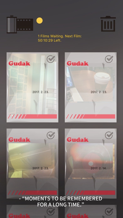 App ถ่ายภาพกล้องฟิล์มสุดคลาสสิค Gudak Cam