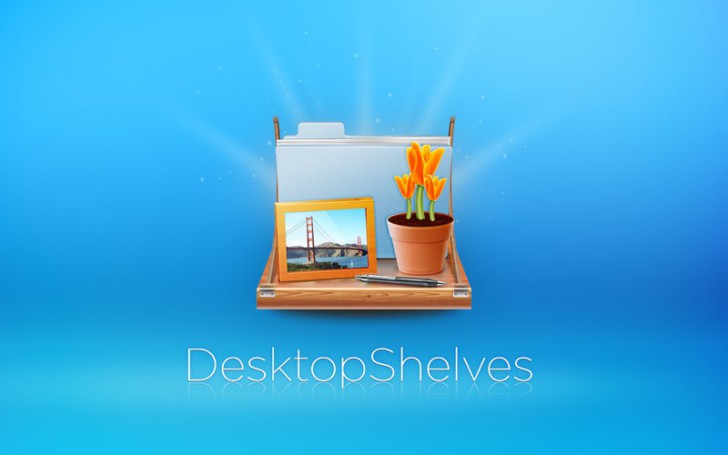 โปรแกรมตกแต่งหน้าจอ DesktopShelves