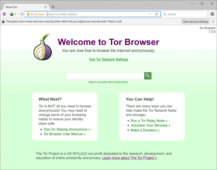 โปรแกรม เว็บเบราว์เซอร์ Tor Browser