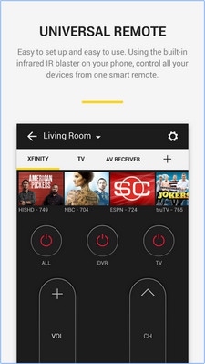 App รีโมทควบคุมทีวี Peel Remote Control
