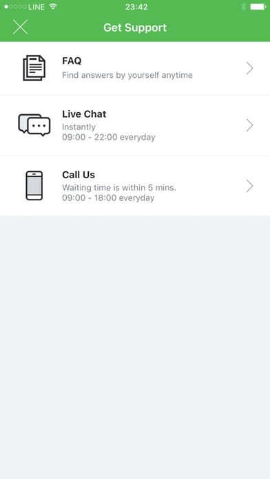 App เลือกโปรเน็ต จัดการโปร LINE Mobile